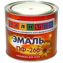 Эмаль палитра желто-коричневая пф-266 1,9 кг 4610001250050