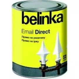 Эмаль по ржавчине belinka email direct белая 0,75 л 48081602