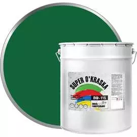 Эмаль super maler Зеленый 20кг Лк-00005641