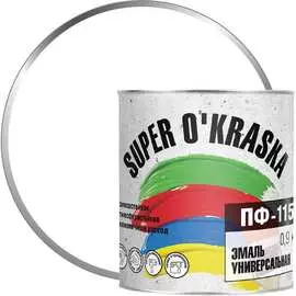 Эмаль super maler белый матовый 0,9кг Лк-00005644