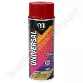 Эмаль tegra universal аэрозоль красная 400 мл ral3002 11603059