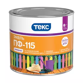 Эмаль текс универсал пф-115 коричневая 2,5 кг 19245