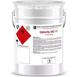 Эмаль ЗАГОРСКИЙ ЛАКОКРАСОЧНЫЙ ЗАВОД черная, 4 кг ZLK04832