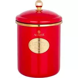 Эмалированная банка для сыпучих продуктов Agness