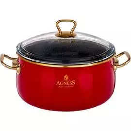 Эмалированная кастрюля Agness
