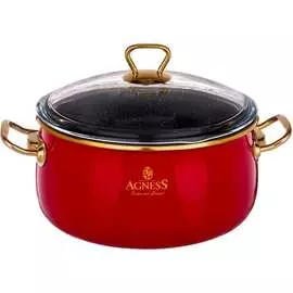 Эмалированная кастрюля Agness