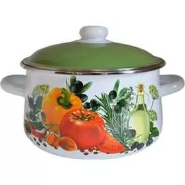 Эмалированная кастрюля СТАЛЬЭМАЛЬ