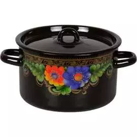 Эмалированная кастрюля СТАЛЬЭМАЛЬ