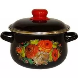 Эмалированная кастрюля СТАЛЬЭМАЛЬ