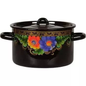 Эмалированная кастрюля СТАЛЬЭМАЛЬ