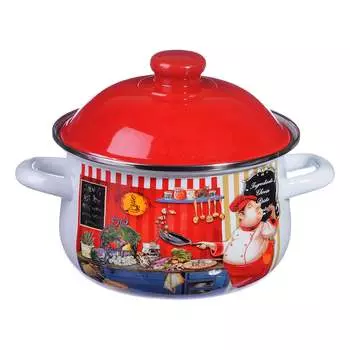 Эмалированная кастрюля VETTA повар 894-439