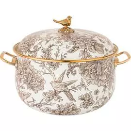 Эмалированная кованная кастрюля Agness