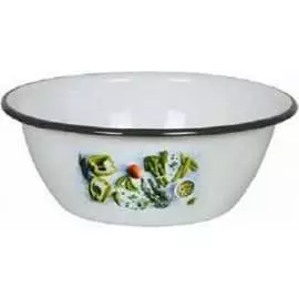 Эмалированная миска appetite Свежая зелень 1с7с Свежая