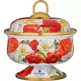 Эмалированная сахарница Agness