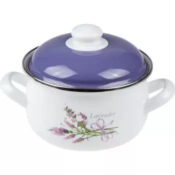 Эмалированная стальная кастрюля PERFECTO LINEA Лаванда 50-333228