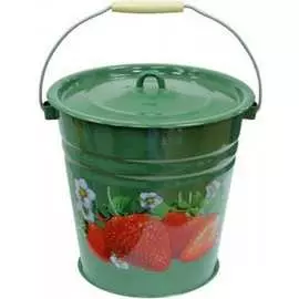 Эмалированное ведро СТАЛЬЭМАЛЬ Клубника садовая ХТ510