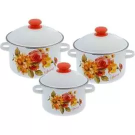 Эмалированный набор посуды Сибирские товары 15 ПД2083