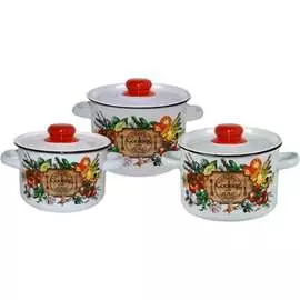 Эмалированный набор посуды СТАЛЬЭМАЛЬ 144 Смак ТП1083