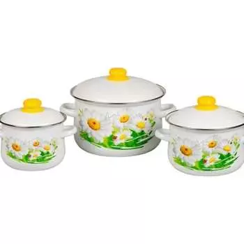 Эмалированный набор посуды СТАЛЬЭМАЛЬ