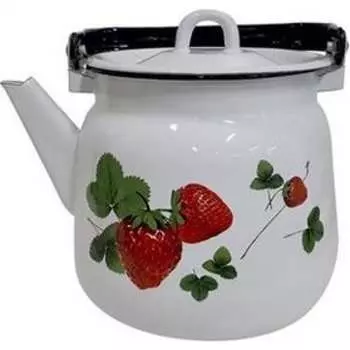 Эмалированный сферический чайник Сибирские товары