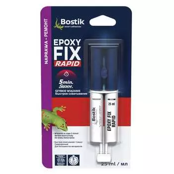 Эпоксидный клей bostik epoxy fix rapid 25 мл g132