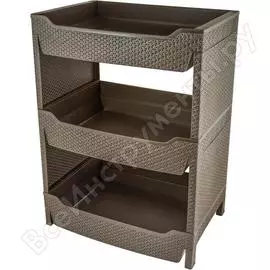 Этажерка branq nature 3-секционная прямоугольная венге bq3776внг