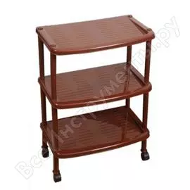 Этажерка для легкой обуви branq 3 полки, коричневый bq2813кч