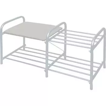 Этажерка Nika НИКА "Люкс" ЭТЛ1-1 ЭТЛ1-1/МС светло-серый/матовый серый