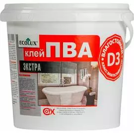 Экстра влагостойкий клей ПВА Ecolux D3 4607133681449