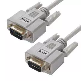 Кабель 0-модемный gcr 1.5m com db9-db9 9m-9m серый 30 awg viv50i657