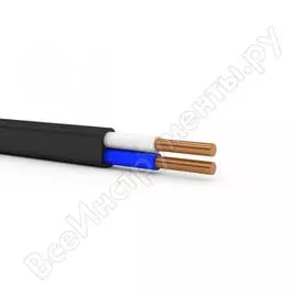 Кабель экокабель ввг-пнга-ls 2x4 окn-0,66кв медь плоский кабель 100м 139602100