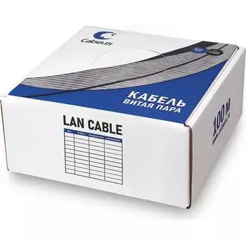 Кабель Cabeus UTP-4P-Cat.5e-SOLID-GY-100