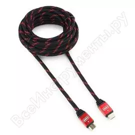 Кабель cablexpert hdmi 10 м, v1.4 m/m, красный, cc-g-hdmi02-10m
