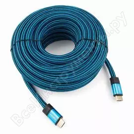 Кабель cablexpert hdmi 15 м, v1.4 m/m, синий, cc-g-hdmi01-15m