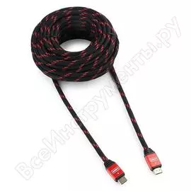 Кабель cablexpert hdmi 15 м, v1.4 m/m, красный, cc-g-hdmi02-15m