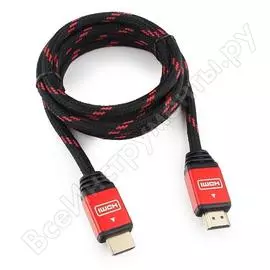 Кабель cablexpert hdmi 1.8 м, v1.4 m/m, красный cc-g-hdmi02-1.8m