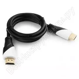 Кабель cablexpert hdmi серия silver, длина 1 м, v1.4, m/m, позолоченные разъемы, коробка cc-s-hdmi02-1m