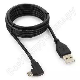Кабель cablexpert usb 2.0, двусторонний разъем microb, am/microb 5p, 1.8 м, ccb-usb2-ammdm90-6