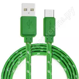 Кабель crown usb - microusb cmcu-3052m green cm000002120