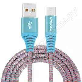 Кабель crown usb - usb type-c cmcu-3102c blue cm000002139