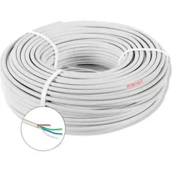 Кабель для пожарной и охранной сигнализации ПРОВОДНИК кспв 4x0.4 мм2, 15м OZ67785L15