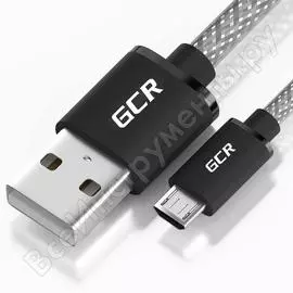 Кабель для зарядки и передачи данных gcr microusb, 2.0м ua8mcb6-bb2s-2.0m