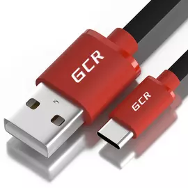Кабель для зарядки телефона gcr typec, 1.5m, черный 51903
