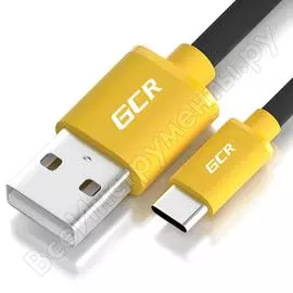 Кабель для зарядки телефона gcr typec, 3.0m, черный 51912
