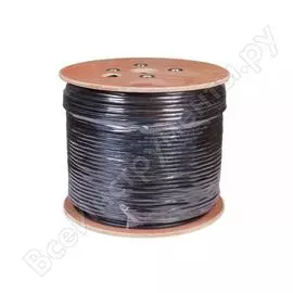 Кабель ftp rexant 10pr, 24awg, cat5, наружный outdoor, бухта 305 м 01-1204