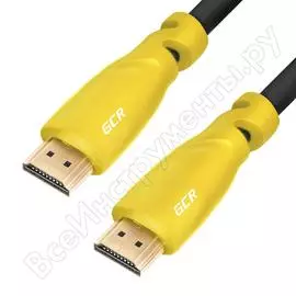 Кабель gcr hdmi, 1.0m, для подключения пк, тв, монитора, игровых и тв приставок hm340-1.0m