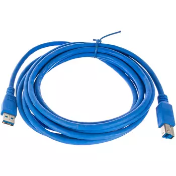 Кабель gembird usb 3.0 pro, am/bm, 3м, экран, синий, пакет ccp-usb3-ambm-10