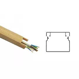 Кабель-канал nexel пвх 3d 25х16 орех светлый 10.01.004.005