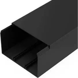 Кабель-канал Промрукав черный 2-й замок в п/э 100x60 2м PR03.0222