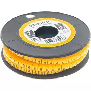 Кабель-маркер для провода STEKKER CBMR40-6 39116